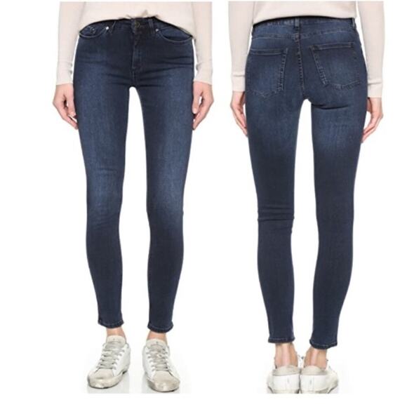 Acne Studios Skin 5 Deep Skinny Jeans Stretch Blue Denim Made in Italy Size 30 - Picture 1 of 15